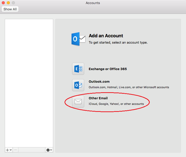 show email address in outlook for mac